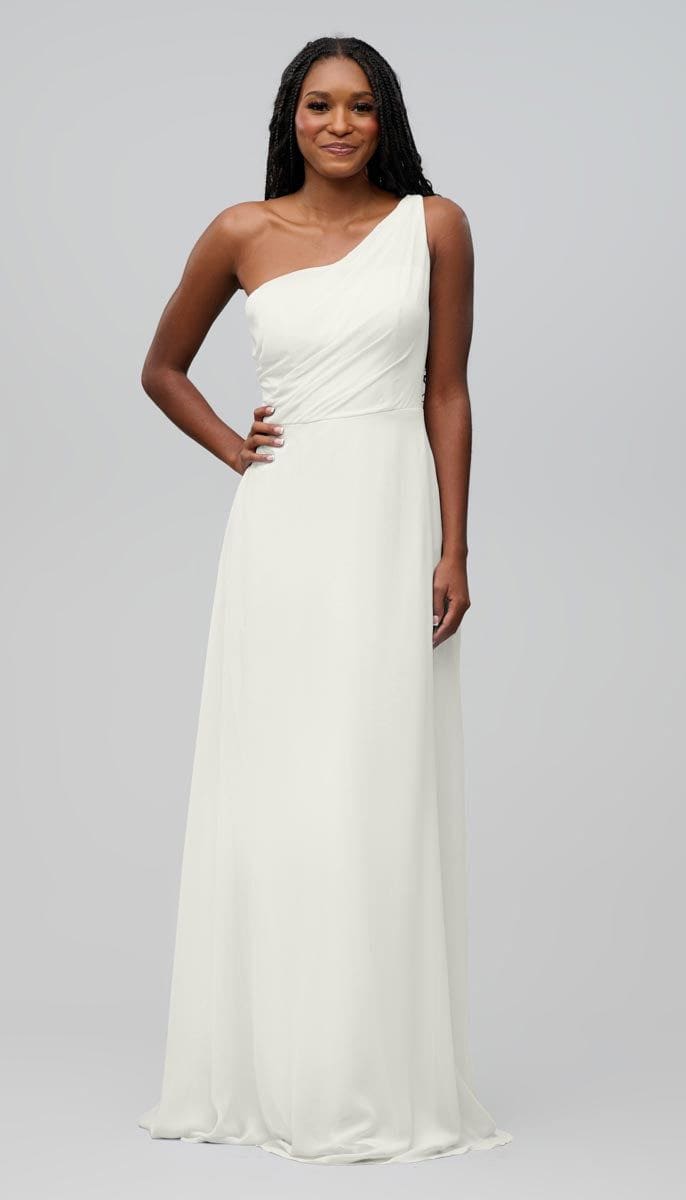 Alma One Shoulder Chiffon Bridesmaids Dress