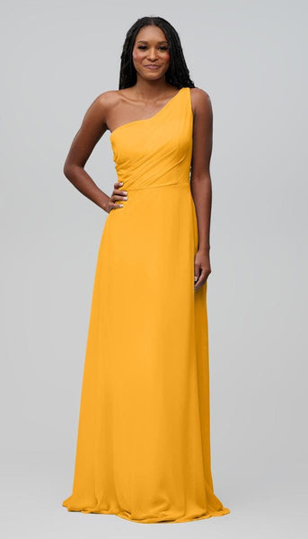 Alma One Shoulder Chiffon Bridesmaids Dress