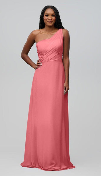 Alma One Shoulder Chiffon Bridesmaids Dress