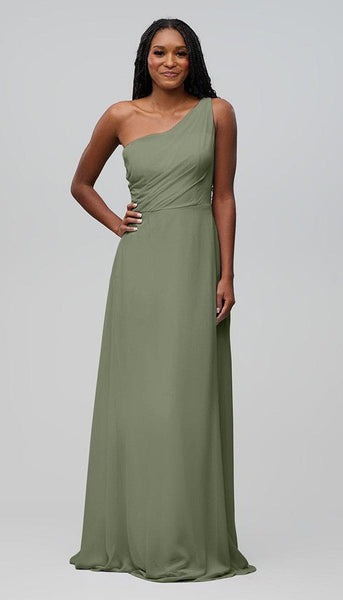 Alma One Shoulder Chiffon Bridesmaids Dress