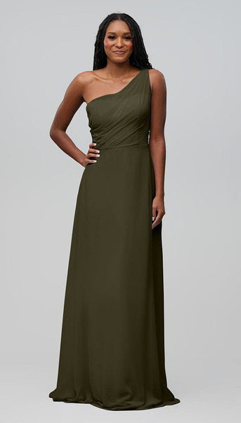 Alma One Shoulder Chiffon Bridesmaids Dress