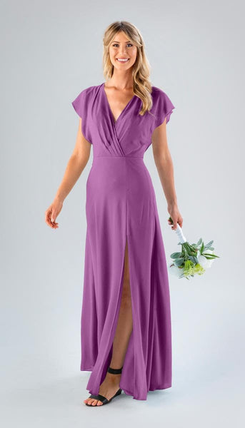Ava Chiffon Bridesmaid Dress | Kennedy Blue Magenta