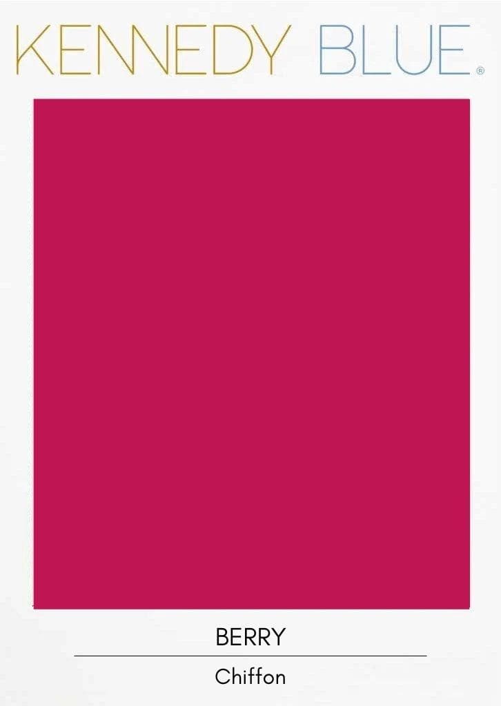 Berry|Flat Chiffon Fabric Swatches Color Swatch
