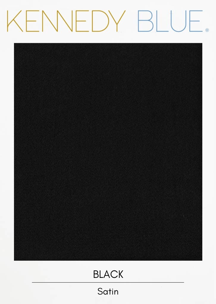 Black|Satin Fabric Swatches Color Swatch