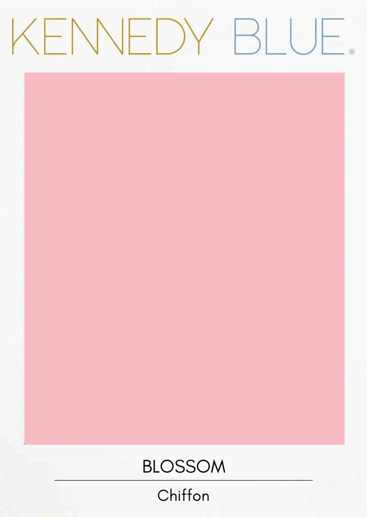 Blossom|Flat Chiffon Fabric Swatches Color Swatch
