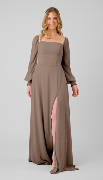 camel color bridesmaid dresses Briar adjustable fit dress Color:Leopard The square neckline gives taito African Clothing For Women