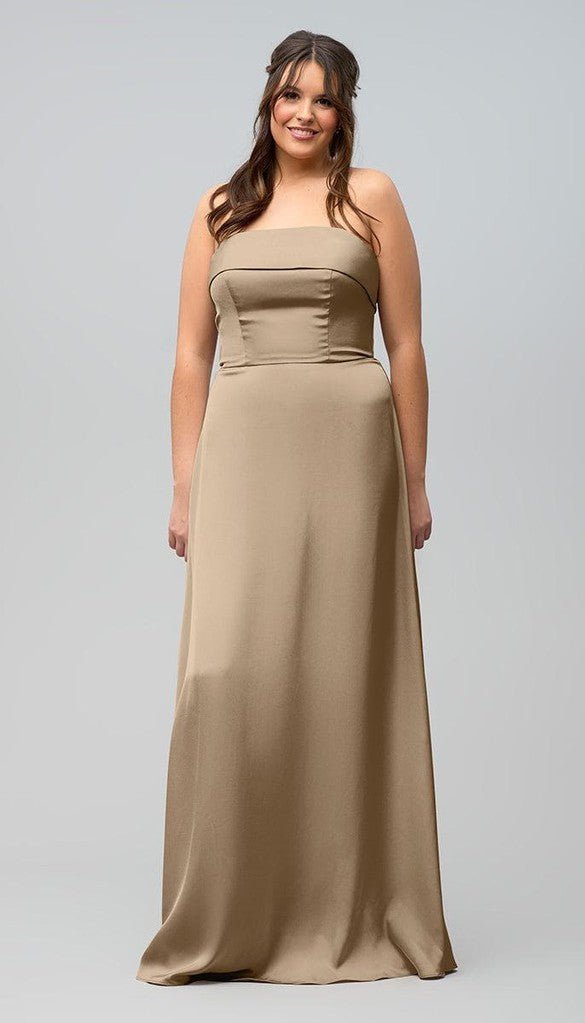 Bridget Strapless Satin Bridesmaids Dress | Kennedy Blue Yellow Bridget Strapless Satin Bridesmaids Dress | Kennedy Blue Yellow