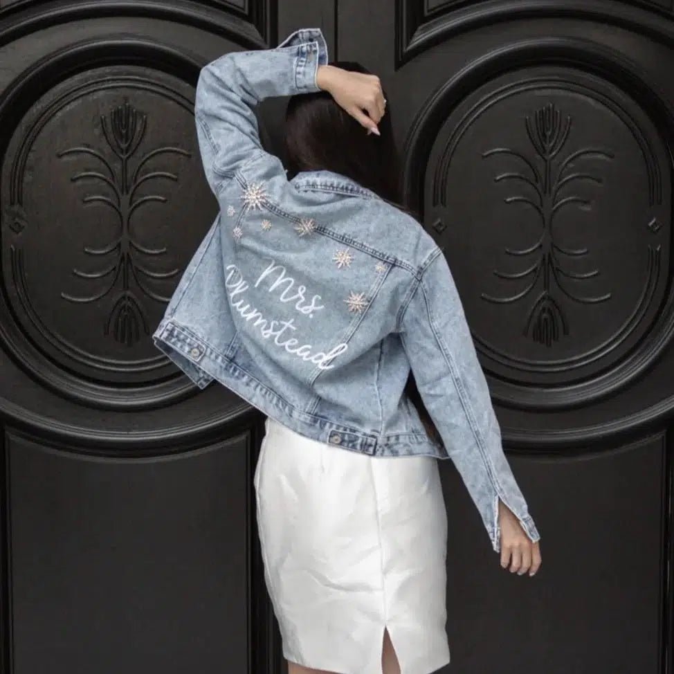 |Star Struck Denim Jacket for Bride