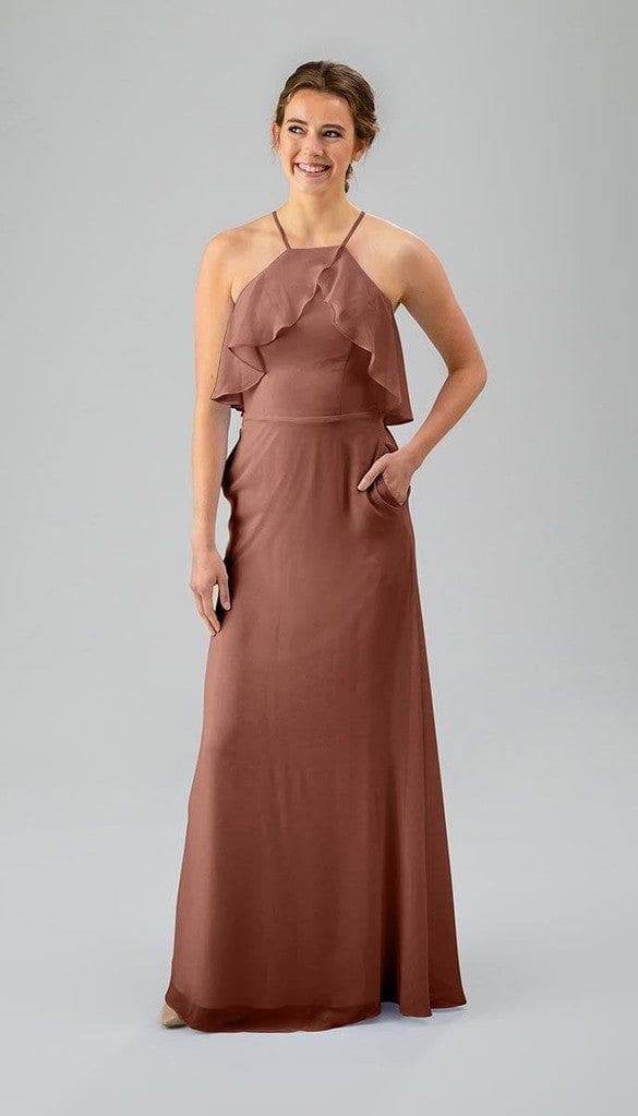 Sale Ready-to-Ship Chiffon Bridesmaid Dress | Kennedy Blue 00 / Cinnamon Rose Sale Ready-to-Ship Chiffon Bridesmaid Dress | Kennedy Blue 00 / Cinnamon Rose