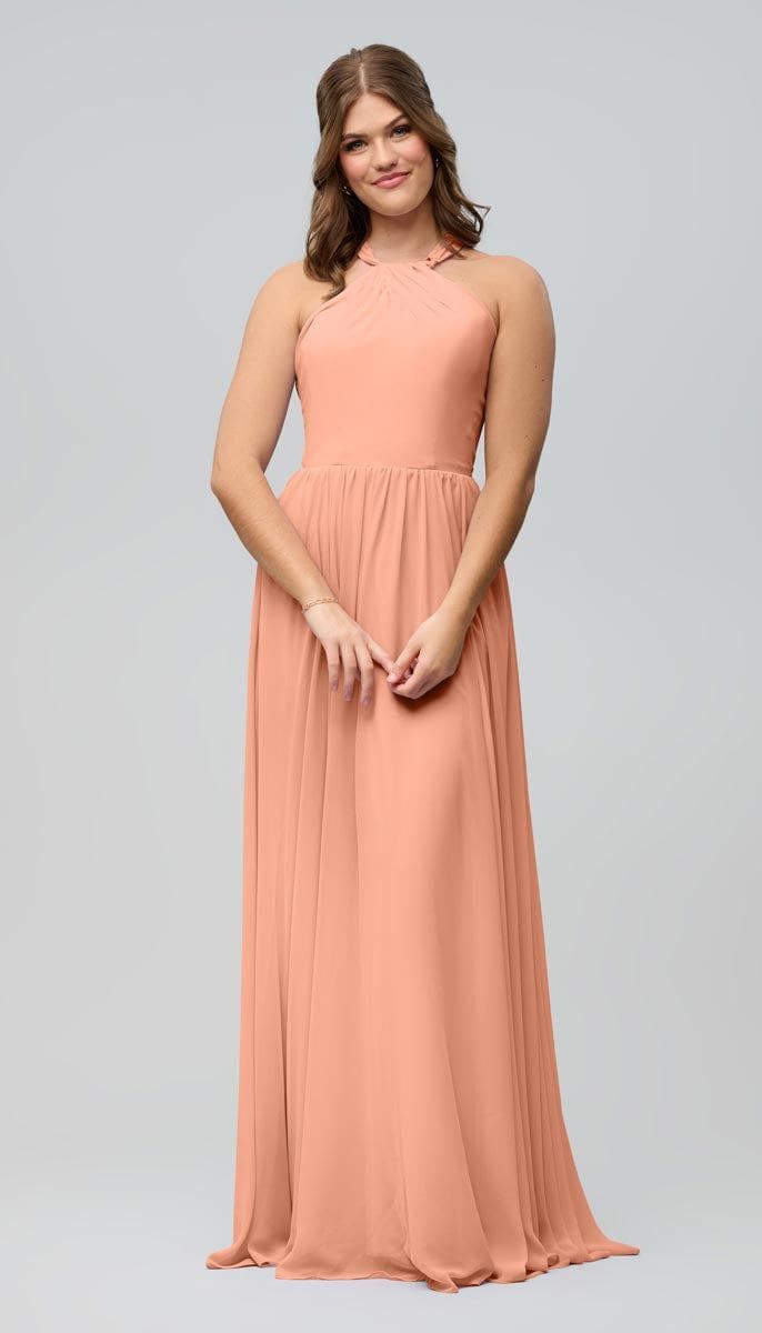 blue dress for baby girl Caroline Ready To Ship Bridesmaid Dress