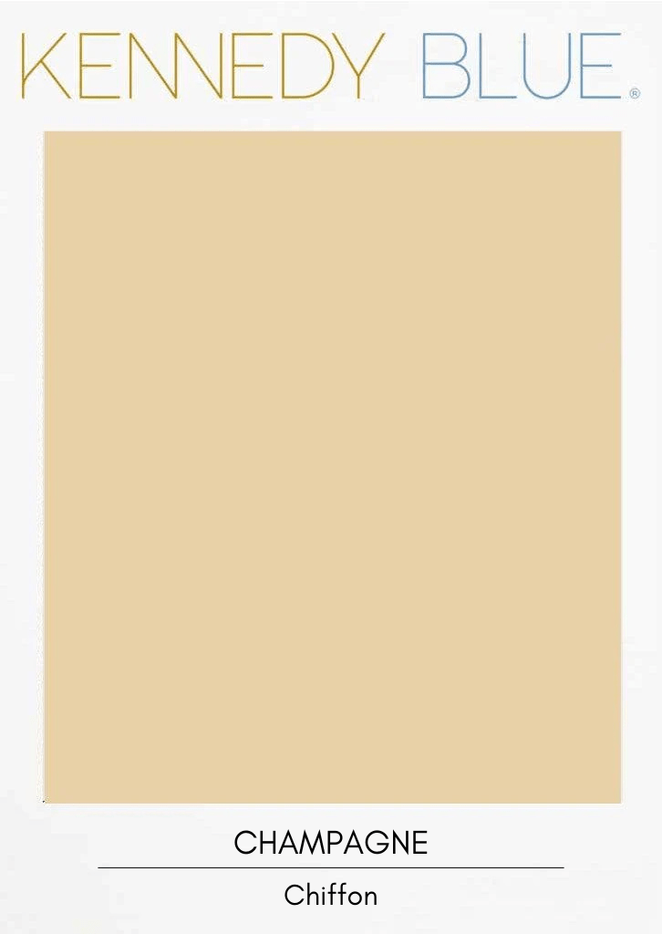 Champagne|Flat Chiffon Fabric Swatches Color Swatch
