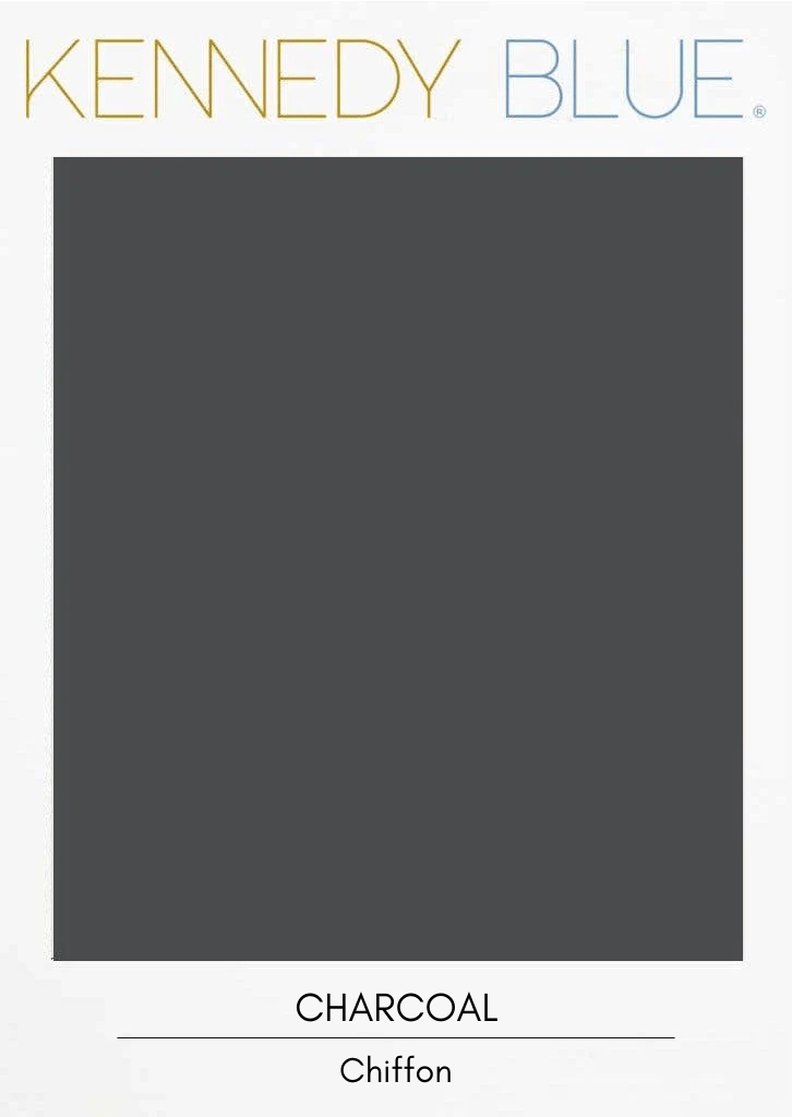 Charcoal|Flat Chiffon Fabric Swatches Color Swatch