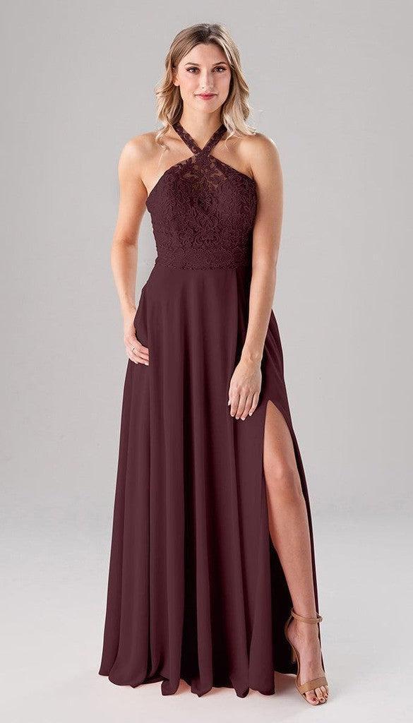 Sale Ready-to-Ship Chiffon Bridesmaid Dress | Kennedy Blue 00 / Bordeaux Sale Ready-to-Ship Chiffon Bridesmaid Dress | Kennedy Blue 00 / Bordeaux