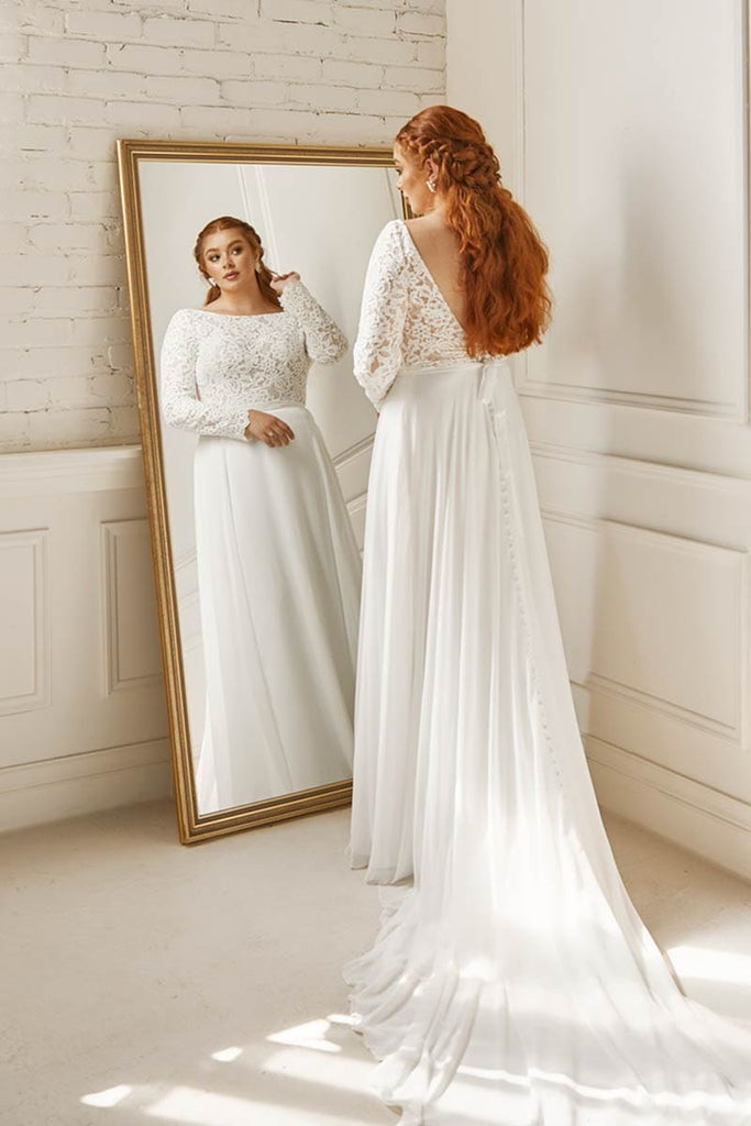 Long Sleeve Wedding Dress | Kennedy Blue Cleo Long Sleeve Wedding Dress | Kennedy Blue Cleo