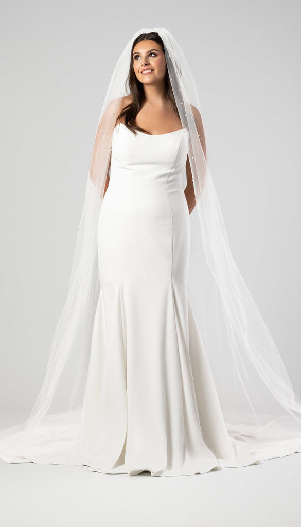 Scattered Pearl Wedding Veil | Kennedy Blue