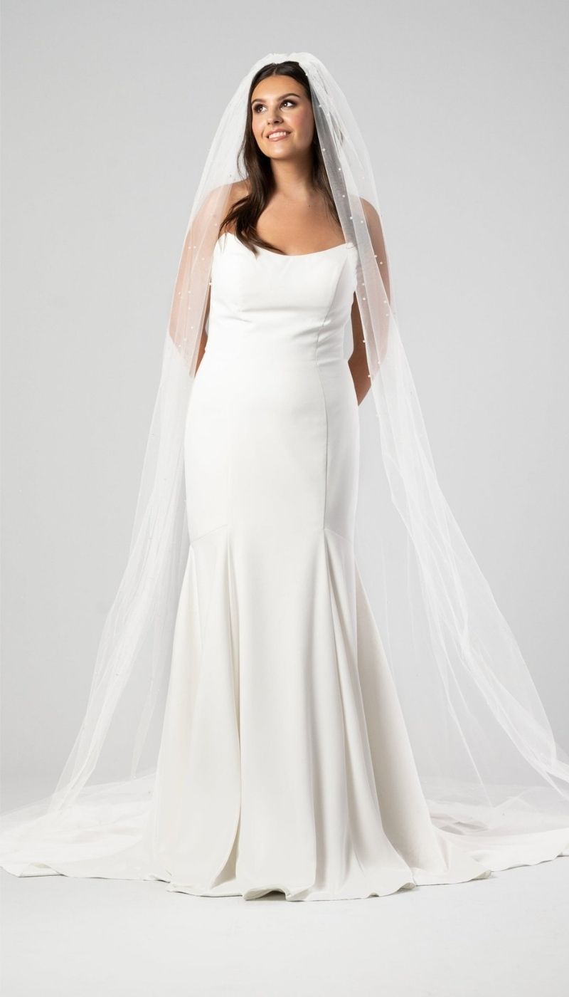 Scattered Pearl Wedding Veil | Kennedy Blue