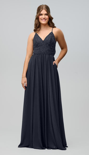 Devin Embroidered Lace Bridesmaid Dress | Kennedy Blue