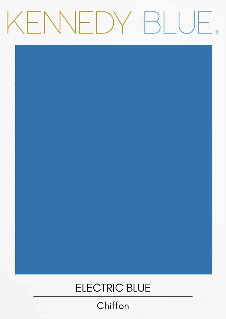 Electric Blue|Flat Chiffon Fabric Swatches Color Swatch