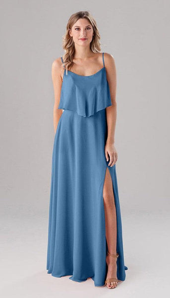 house of cb ella dress blue Ella Adjustable Chiffon Bridesmaids Dress