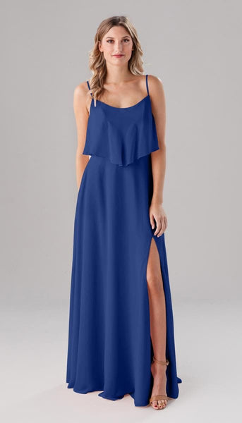 Ella Adjustable Chiffon Bridesmaids Dress | Kennedy Blue Sapphire Ella Adjustable Chiffon Bridesmaids Dress | Kennedy Blue Sapphire