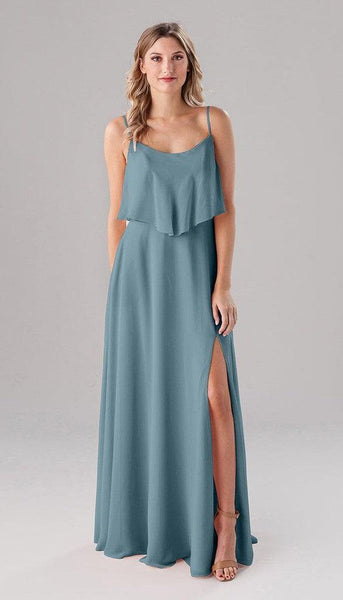 Ella Adjustable Chiffon Bridesmaids Dress | Kennedy Blue Deep Sea Ella Adjustable Chiffon Bridesmaids Dress | Kennedy Blue Deep Sea