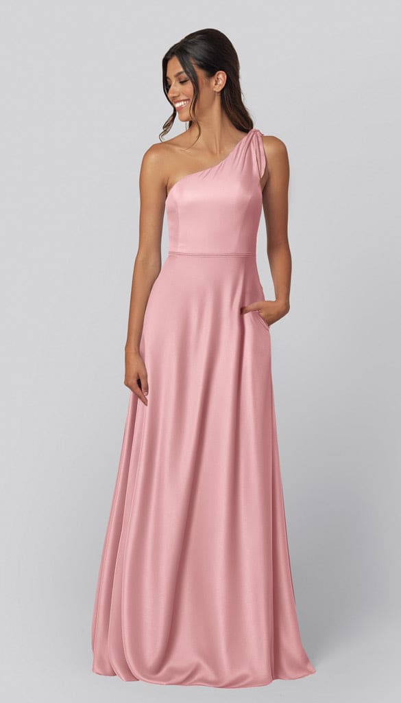 Eloise Luxe Satin One Shoulder Bridesmaid Dress