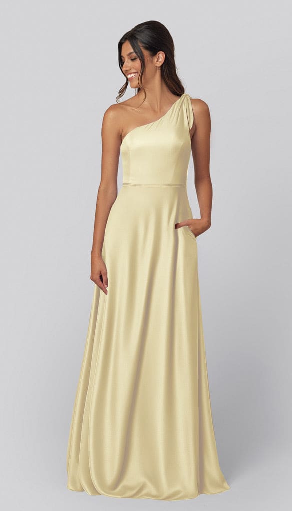 Eloise Luxe Satin One Shoulder Bridesmaid Dress