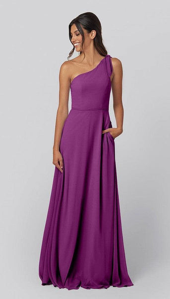 Eloise One Shoulder Bridesmaid Dress | Kennedy Blue
