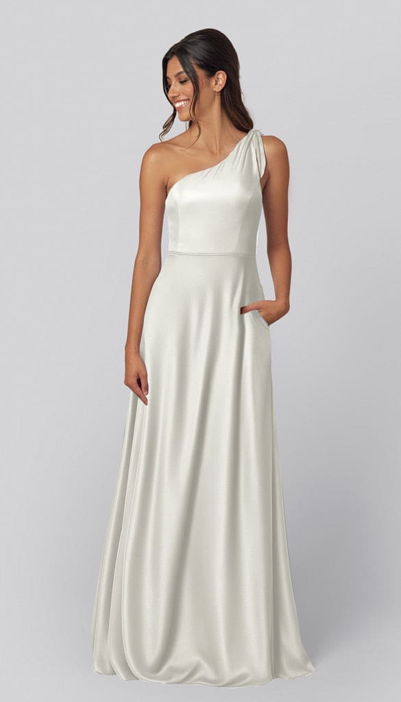 Eloise Luxe Satin One Shoulder Bridesmaid Dress