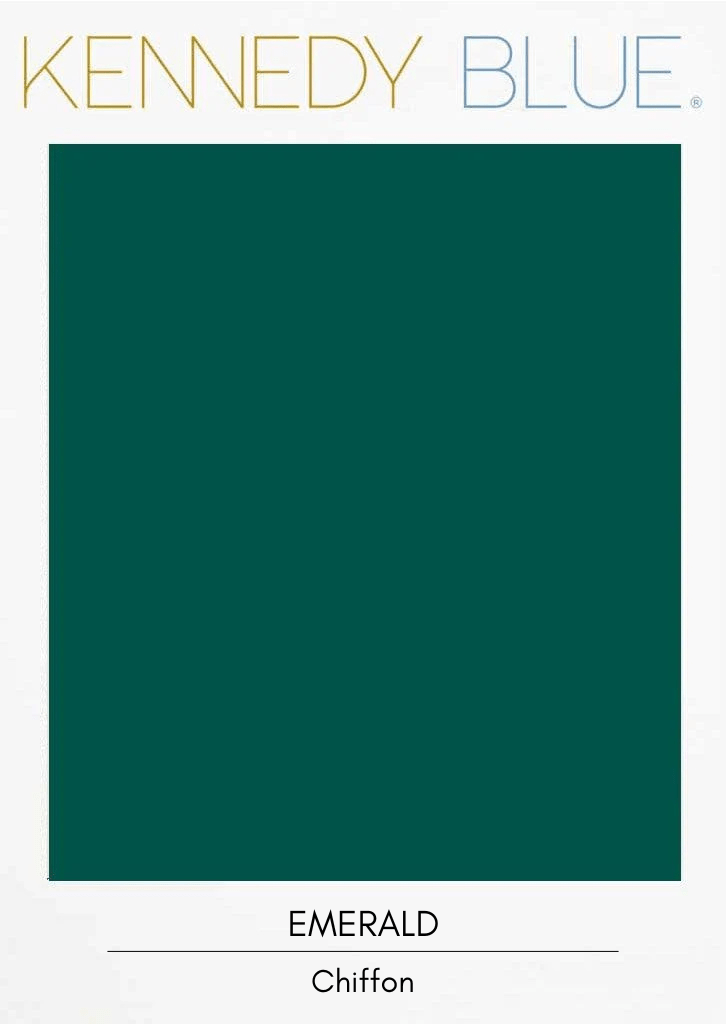 Emerald|Flat Chiffon Fabric Swatches Color Swatch