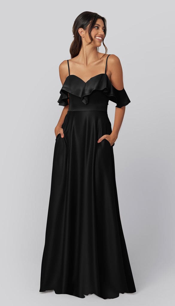 Emily Luxe Satin Bridesmaids Dress