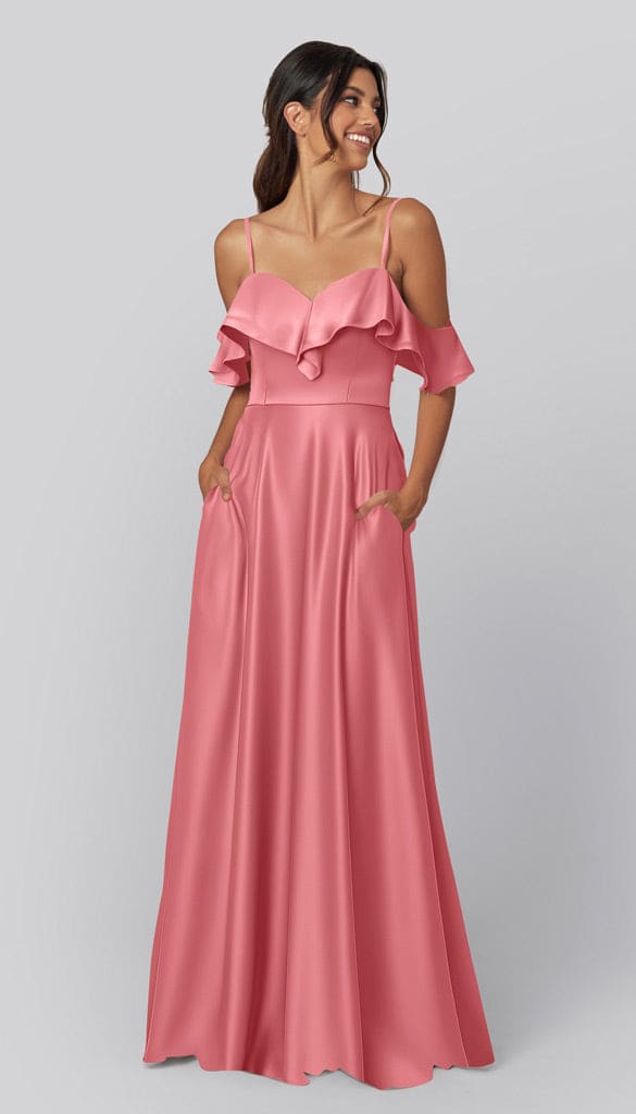 Emily Luxe Satin Bridesmaids Dress