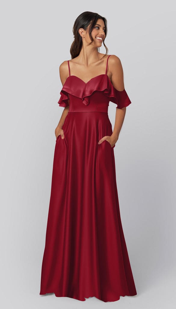 Emily Luxe Satin Bridesmaids Dress