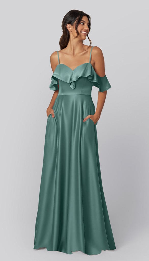 Emily Luxe Satin Bridesmaids Dress