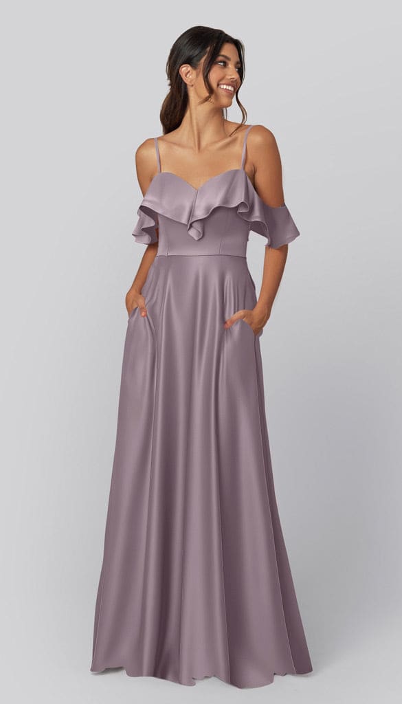Emily Luxe Satin Bridesmaids Dress