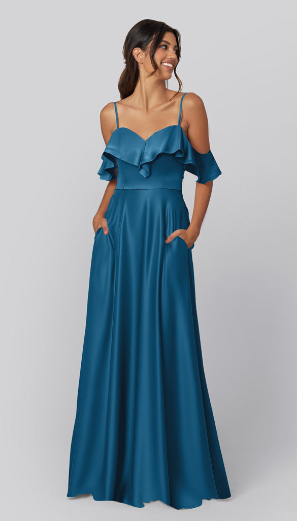 Emily Luxe Satin Bridesmaids Dress