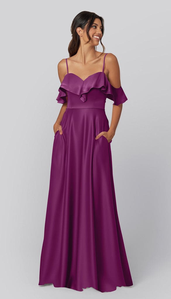 Emily Luxe Satin Bridesmaids Dress