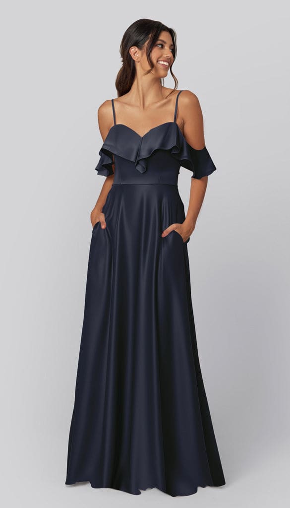 Emily Luxe Satin Bridesmaids Dress