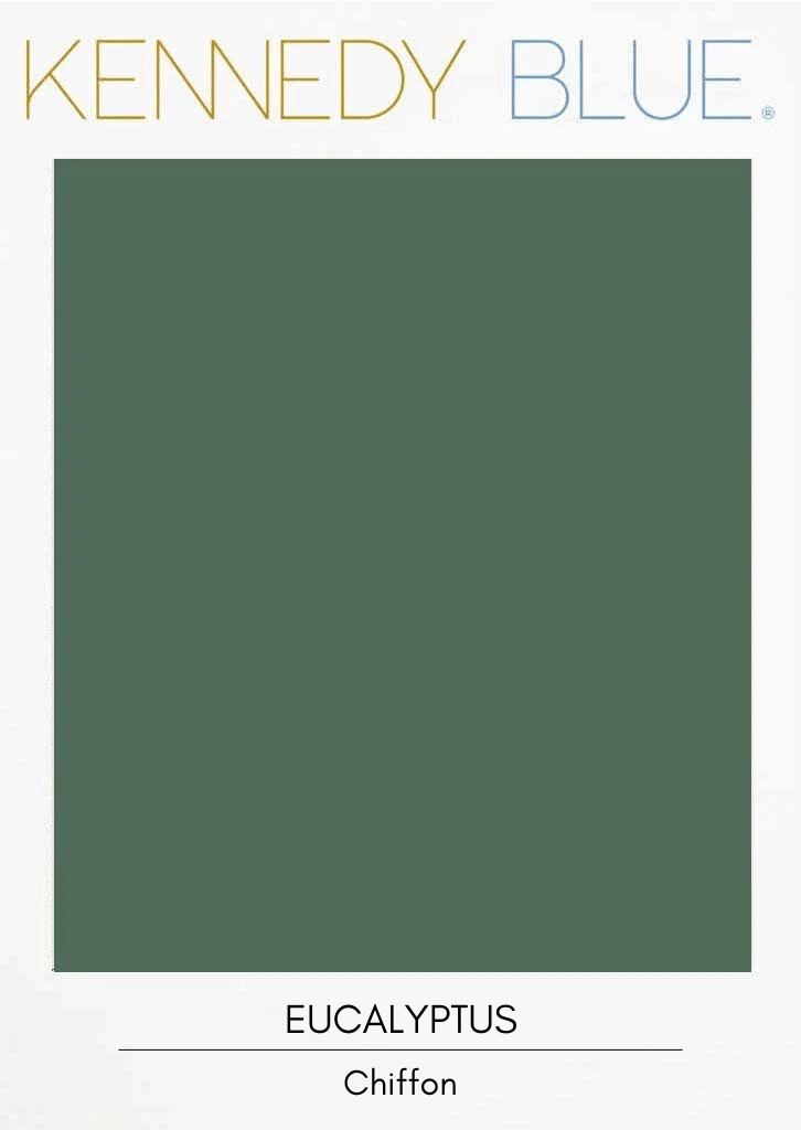 Eucalyptus|Flat Chiffon Fabric Swatches Color Swatch