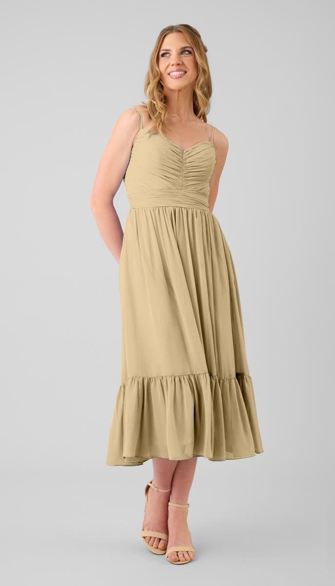 evie bridesmaid dress Azazie Evie Junior Ready to Ship Bridesmaid Dress in Agave