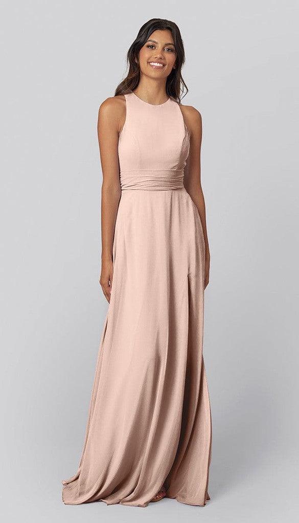 Faye High Neck Bridesmaid Dress | Kennedy Blue Cornflower Faye High Neck Bridesmaid Dress | Kennedy Blue Cornflower