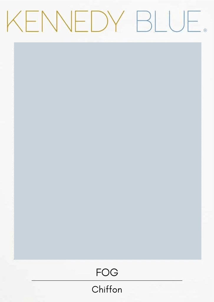 Fog|Flat Chiffon Fabric Swatches Color Swatch