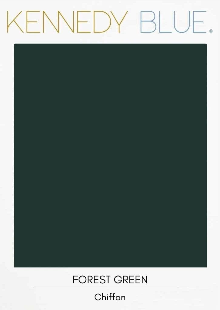 Forest Green|Flat Chiffon Fabric Swatches Color Swatch