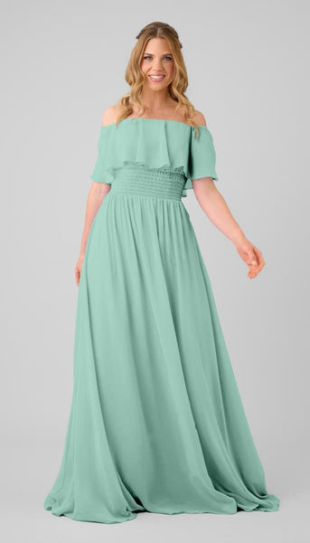 Georgie Adjustable Fit Bridesmaid Dress | Kennedy Blue Sea Glass