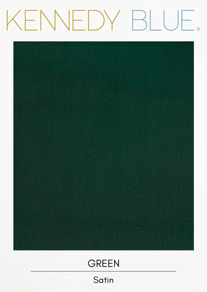 Green|Satin Fabric Swatches Color Swatch