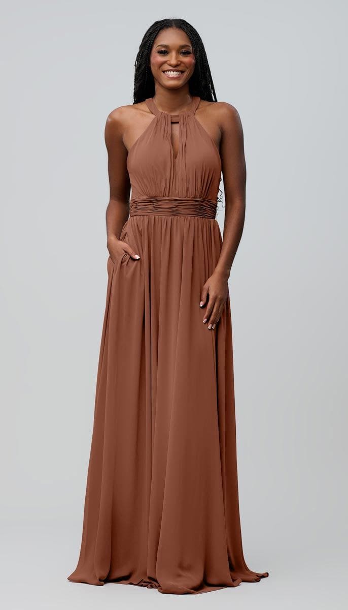 high neck bridesmaid dress Gwen High Neck Bridesmaid Dress
