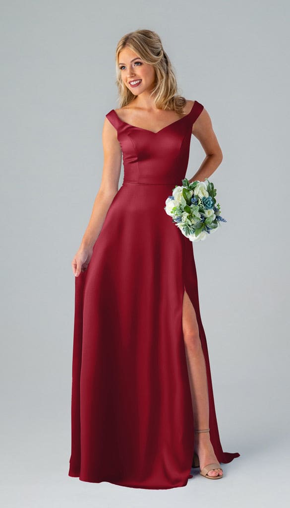 Haley Luxe Satin Bridesmaids Dress