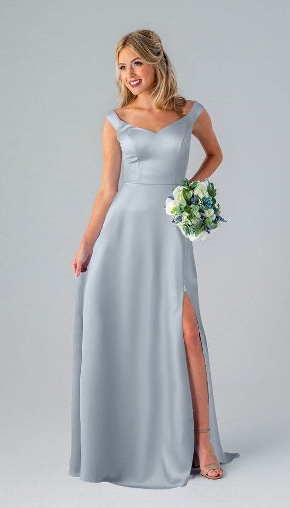 bridesmaid dress light blue Haley Luxe Satin Bridesmaids Â Dress custom_Philanthropy Round  - Sundaybest Black Gothic Dresser - Size:AU 10
