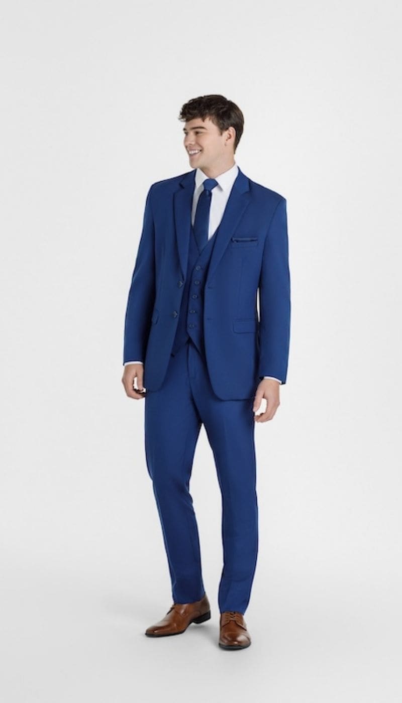 Indigo|Trim Fit 3 Piece Suit