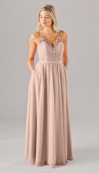 Iris Embroidered Chiffon Bridesmaid Dress